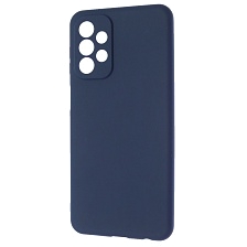 Чехол накладка для SAMSUNG Galaxy A23 (SM-A235F), силикон, цвет темно синий