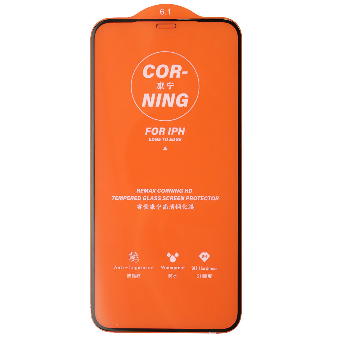 Защитное стекло REMAX CORNING GL-83 для APPLE iPhone XR, iPhone 11, суперпрочное, цвет окантовки черный