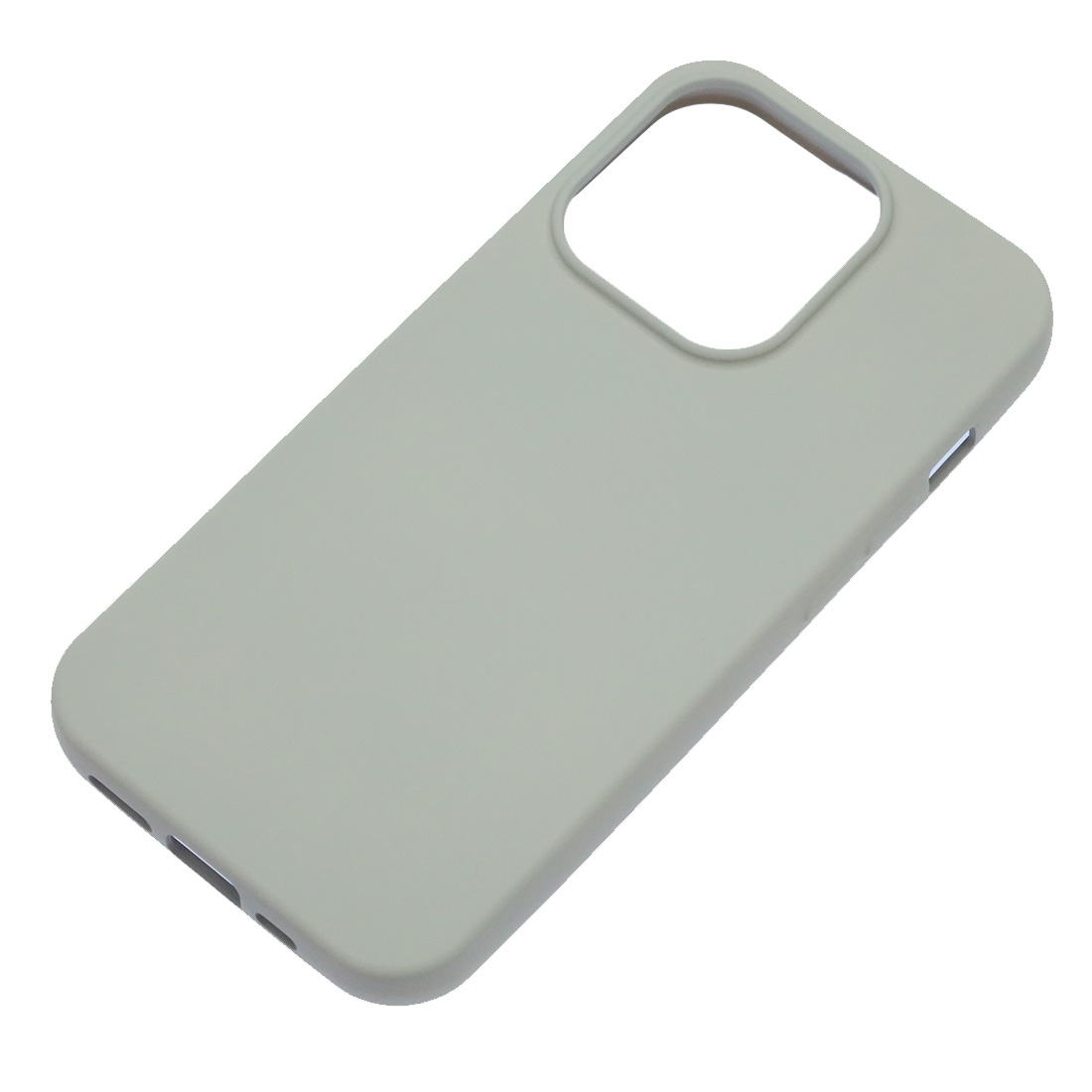 Чехол накладка Silicon Case для APPLE iPhone 15 Pro (6.1"), силикон, бархат, цвет серый