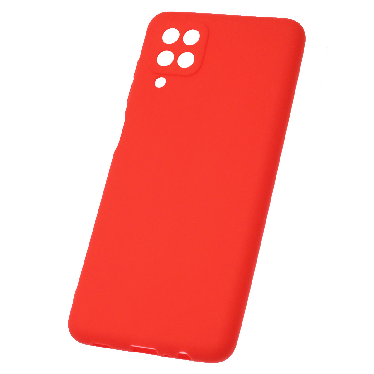 Чехол накладка Soft Touch для SAMSUNG Galaxy A12 5G, силикон, цвет красный