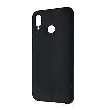 Чехол накладка для HUAWEI Honor PLAY, силикон, матовый, цвет черный.