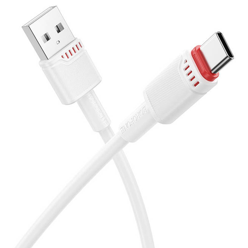 Кабель BOROFONE BX110 Beneficio USB Type C, 3A, длина 1 метр, цвет черный Кабель BOROFONE BX110 Beneficio USB Type C, 3A, длина 1 метр, цвет черный