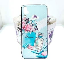 Чехол накладка BRF для HUAWEI Honor 8C, силикон, рисунок Духи и туфельки.