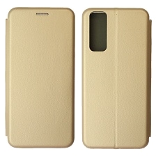 Чехол книжка STYLISH для VIVO Y31, Y53s 4G, экокожа, визитница, цвет золотистый
