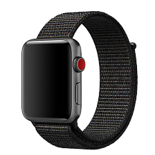 Ремешок для часов Apple Watch (38-40 мм), нейлон, цвет темно-серый