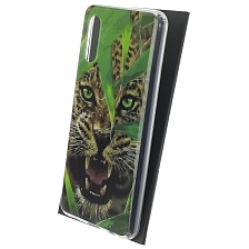 Чехол накладка для SAMSUNG Galaxy A02 (SM-A022G/DS), силикон, глянцевый, рисунок Рычащий леопард