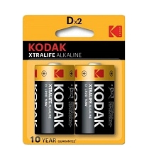 Батарейка KODAK XTRALIFE LR20 D BL2 Alkaline 1.5V