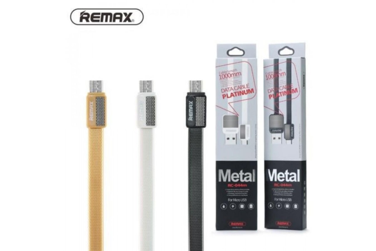 REMAX оригинал RC-044m PLATINUM Metal кабель-USB Micro, цвет белый.