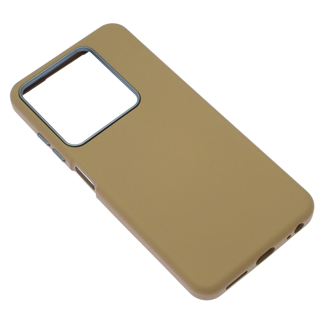 Чехол накладка для TECNO Spark Go 2024, POP 8, силикон, пластик, текстура кожи, бархат, цвет коричневый