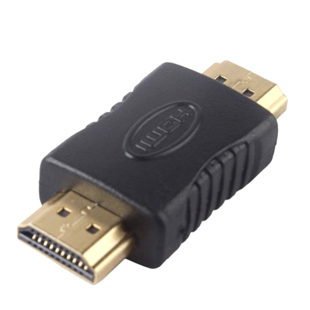 Переходник соединитель HDMI M-M, HDMI (М) папа - HDMI (М) папа, цвет черный