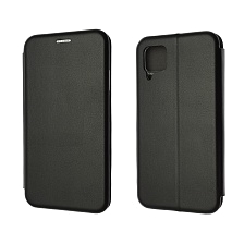 Чехол книжка STYLISH для HUAWEI P40 Lite, Nova 6 SE, Nova 7i, экокожа, визитница, цвет черный.