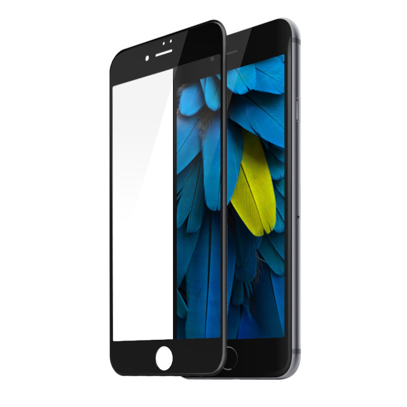 Защитное стекло Baseus 0.3 mm для APPLE iPhone 7/8 (4.7") цвет канта чёрный (Diamond Body All-screen Arc-surface Tempered Glass Film).