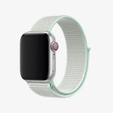 Ремешок для часов Apple Watch (42-44 мм), нейлон, цвет бледно зеленый.