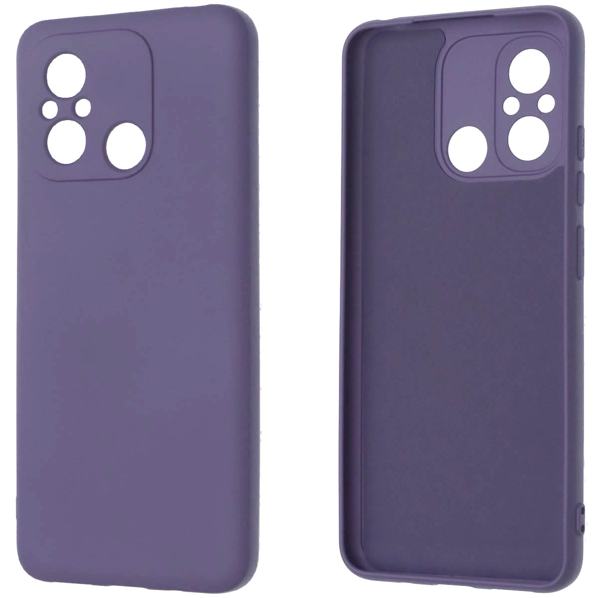 Чехол накладка NANO для XIAOMI Redmi 12C, XIAOMI POCO C55, силикон, бархат, цвет космический серый