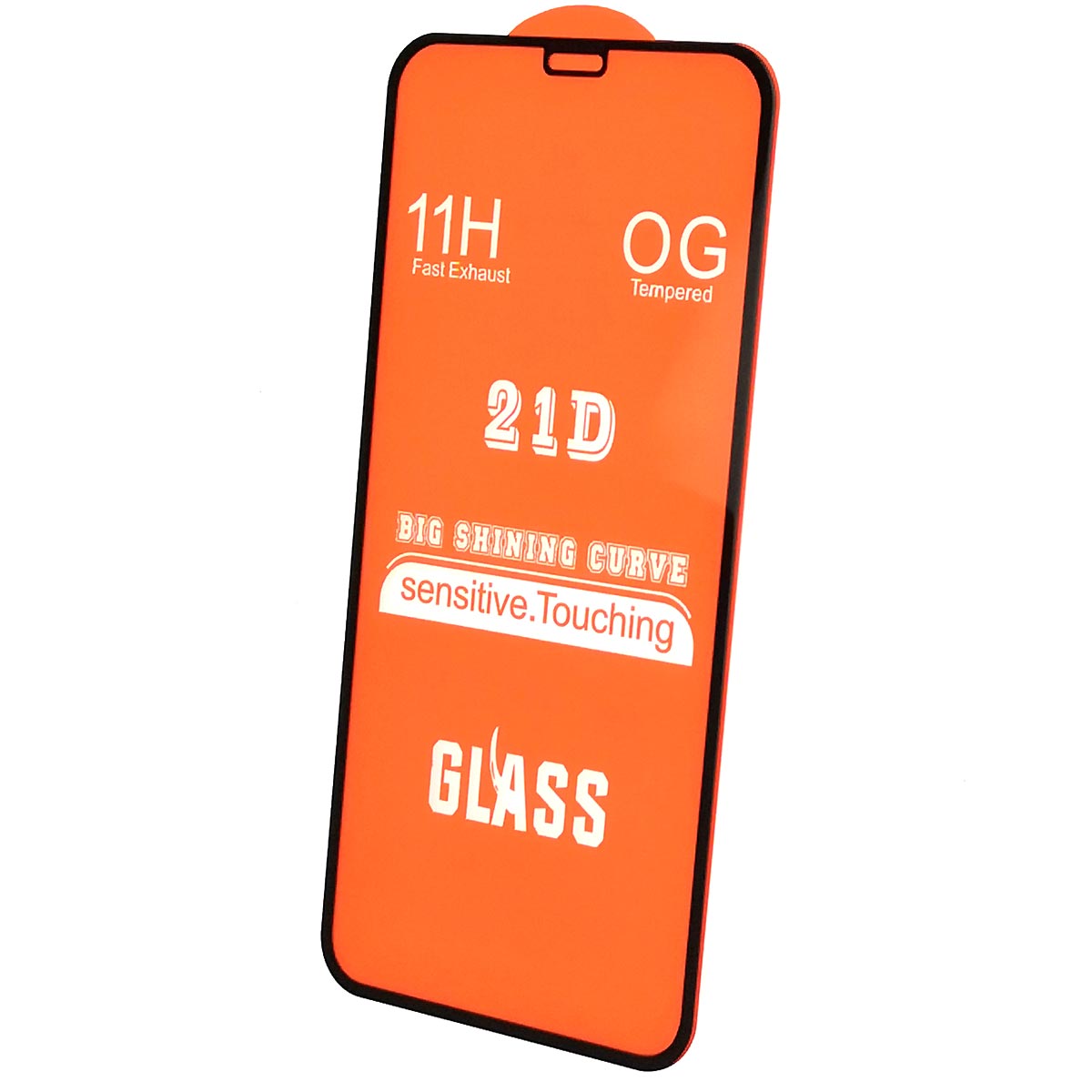Защитное стекло 21D для APPLE iPhone XR, iPhone 11, цвет окантовки черный
