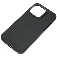 Чехол накладка ANNTEK с поддержкой MagSafe для APPLE iPhone 14 Pro Max, пластик, карбон, цвет черный Чехол накладка ANNTEK с поддержкой MagSafe для APPLE iPhone 14 Pro Max, пластик, карбон, цвет черный
