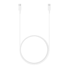 Кабель SAMSUNG (EP-DX310JWRGRU) USB Type C на USB Type C, 3A, 60W, длина 1.8 метра, цвет белый Кабель SAMSUNG (EP-DX310JWRGRU) USB Type C на USB Type C, 3A, 60W, длина 1.8 метра, цвет белый