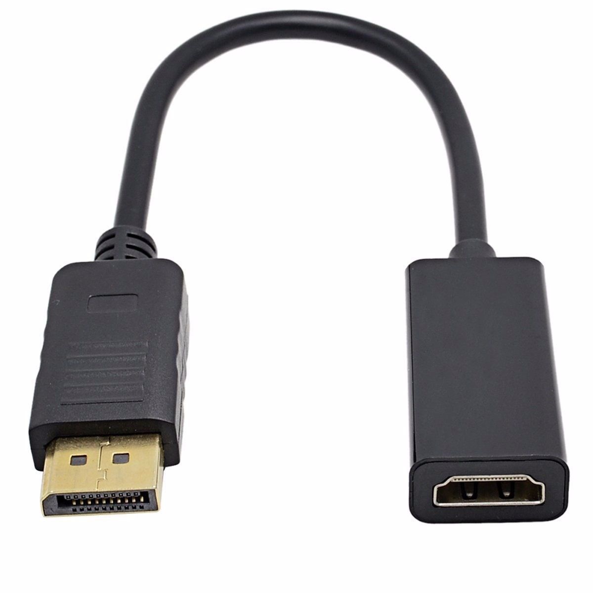 Кабель адаптер-конвертер Display Port (DP) Male (Папа) на HDMI Female (Мама).