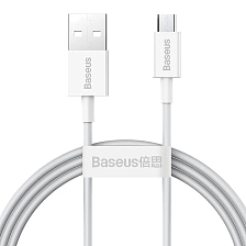 Кабель BASEUS Superior Series (CAMYS-A02) Micro USB, 2A, длина 2 метра, цвет белый