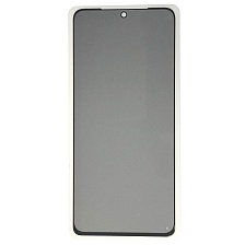 Защитное стекло Антишпион для XIAOMI Redmi Note 10 Pro, цвет окантовки черный