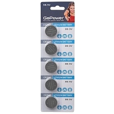 Батарейка GoPower CR2032 BL5 Lithium 3V Батарейка GoPower CR2032 BL5 Lithium 3V