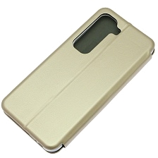 Чехол книжка STYLISH для INFINIX Hot 50, экокожа, визитница, цвет золотистый