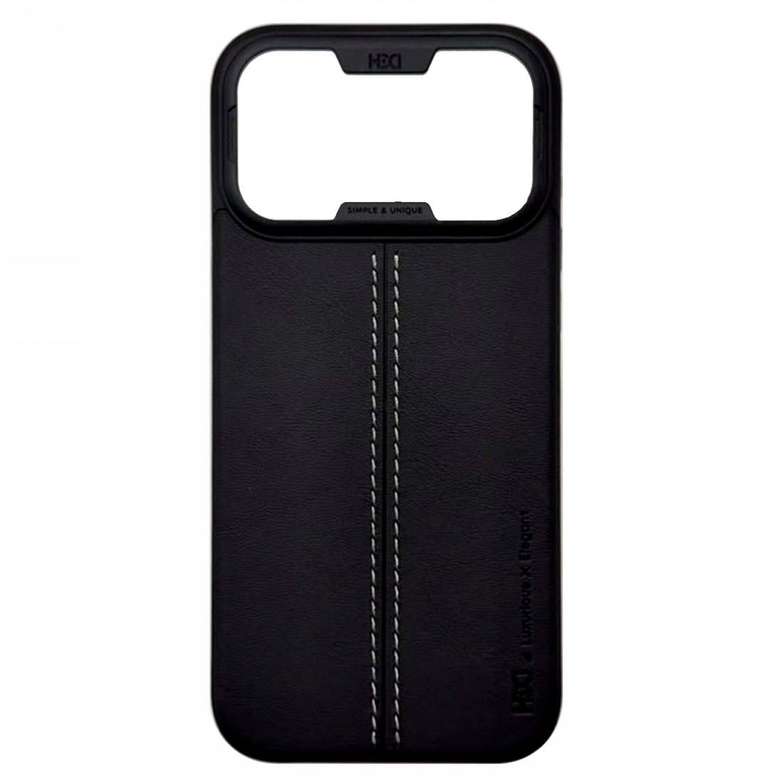 Чехол накладка HDD UNIQUE HBC-467 с поддержкой MagSafe для APPLE iPhone 17 Pro Max, экокожа, цвет черный