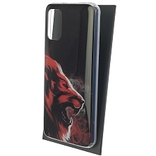 Чехол накладка Vinil для XIAOMI POCO M3, силикон, глянцевый, рисунок красный лев Чехол накладка Vinil для XIAOMI POCO M3, силикон, глянцевый, рисунок красный лев