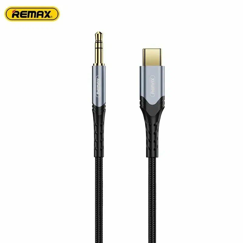 Кабель аудио переходник REMAX SOUNDY RC-C015a, Type-C на Jack 3.5 mm AUX, длина 1.2 метра, цвет черный