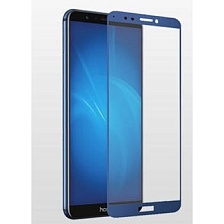 Стекло защитное "6D" FULL GLUE для Huawei Honor 7C/Y7 Prime в упаковке, цвет синий