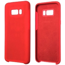 Чехол накладка Silicon Cover для SAMSUNG Galaxy S8 Plus (SM-G955), силикон, цвет красный