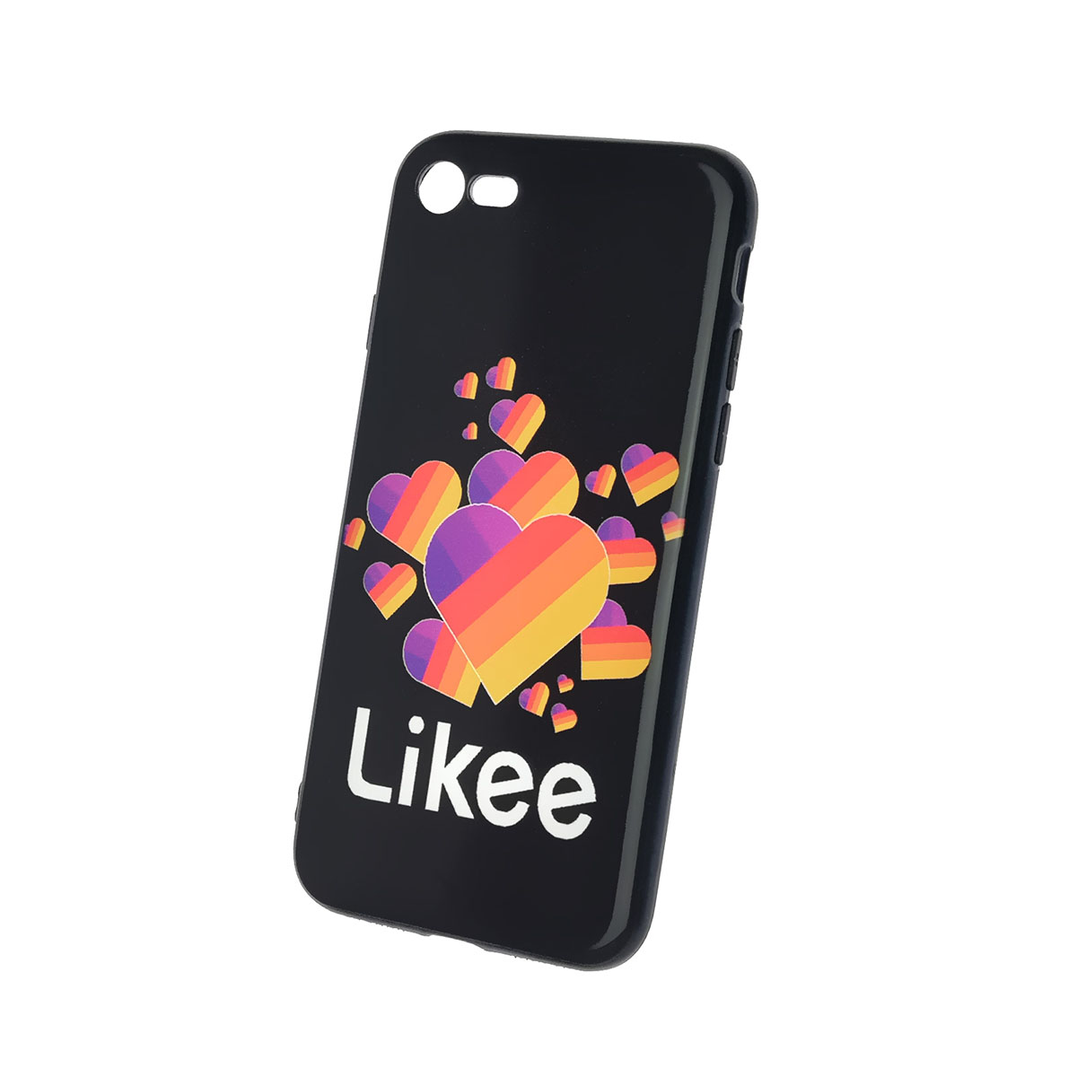 Чехол накладка для APPLE iPhone 7, iPhone 8, iPhone SE 2020, силикон, рисунок Likee Black.