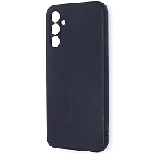 Чехол накладка для SAMSUNG Galaxy A14 4G, силикон, карбон, цвет черный