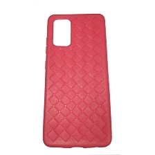 Чехол накладка для SAMSUNG Galaxy A32 4G (SM-A325F), силикон, плетение, цвет красный Чехол накладка для SAMSUNG Galaxy A32 4G (SM-A325F), силикон, плетение, цвет красный