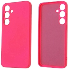 Чехол накладка NANO для SAMSUNG Galaxy S24 Plus, Galaxy S25 Plus, силикон, бархат, цвет фуксия