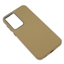 Чехол накладка для SAMSUNG Galaxy A36, Galaxy A56, силикон, пластик, текстура кожи, бархат, цвет коричневый