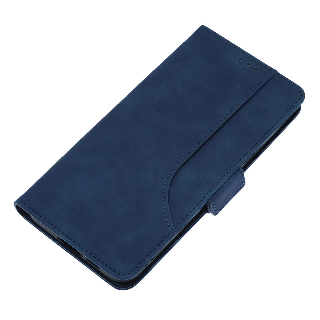 Чехол книжка NICE для SAMSUNG Galaxy A55 5G, защита камеры, экокожа, визитница, цвет темно синий