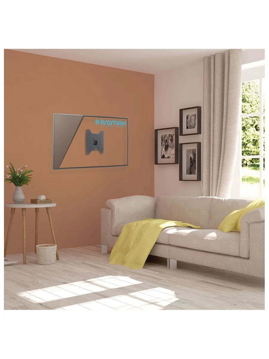 Кронштейн для ТВ Kromax OPTIMA-202, до 25 кг, 15-42", настенный, наклонно-поворотный, цвет черный