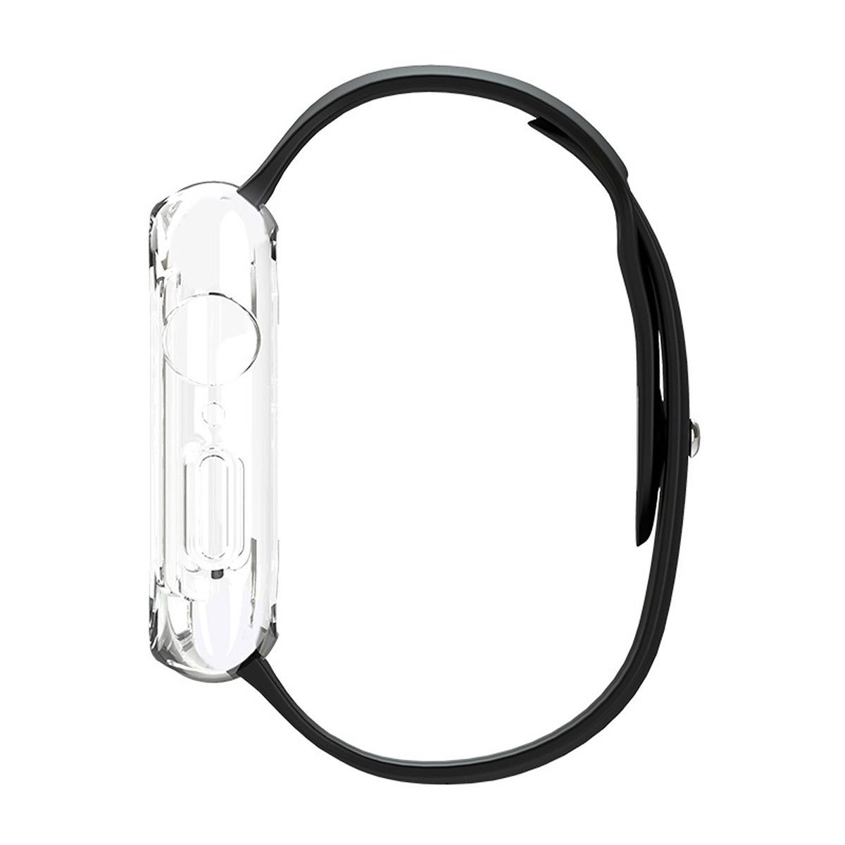 Ремешок HOCO WB09 Ice crystal для APPLE Watch 42 - 44 мм, силикон, цвет черный.