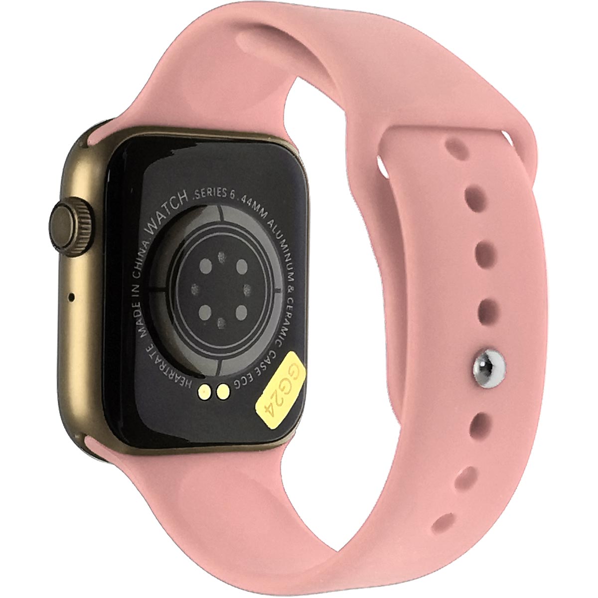 Смарт-часы Smart Watch AK76, Bluetooth, шагомер, датчик пульса, цвет золотистый