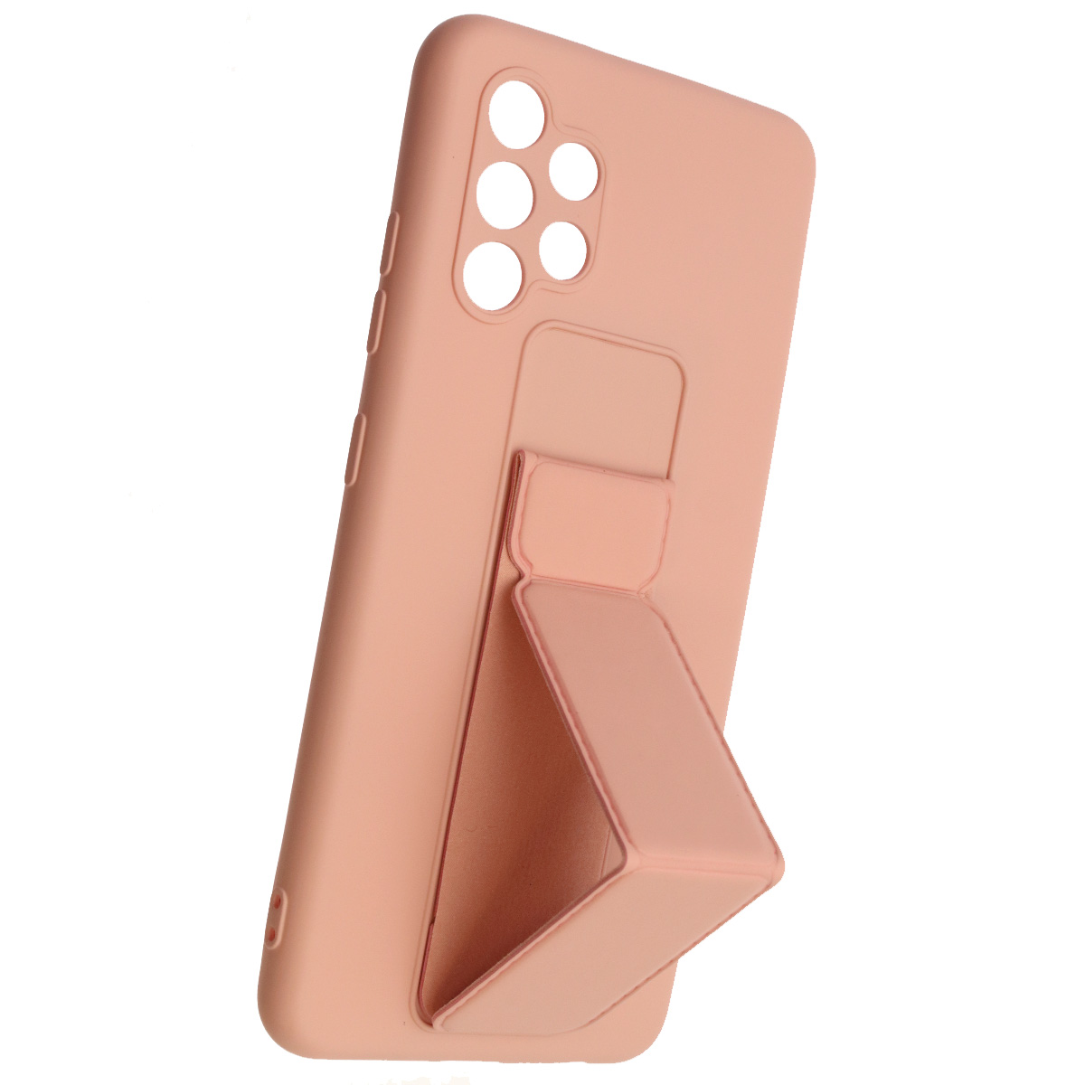 Чехол накладка L NANO для SAMSUNG Galaxy A32 (SM-A325), силикон, держатель, цвет розовый песок