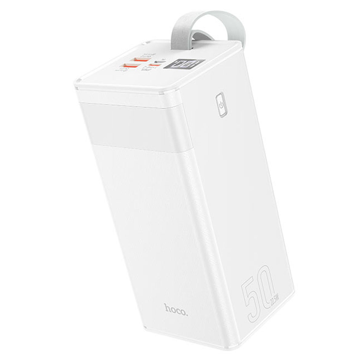 Внешний портативный аккумулятор, Power Bank HOCO J86A Powermaster, 50000 mAh, цвет белый