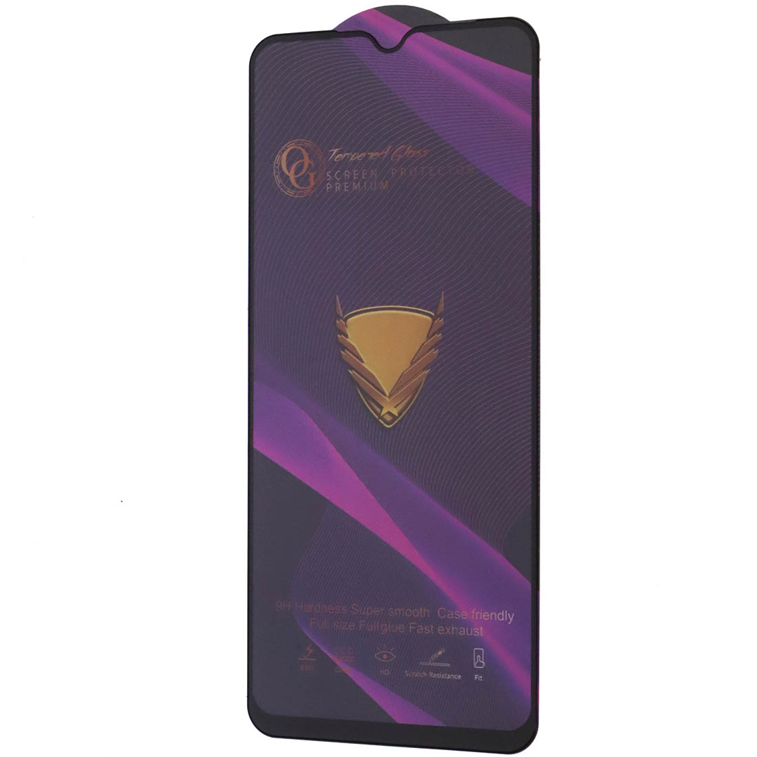 Защитное стекло OG для XIAOMI Redmi 10C, Redmi 12C, Redmi A3, Redmi A3x, XIAOMI POCO C40, POCO C55, POCO C61, POCO C63, цвет окантовки черный