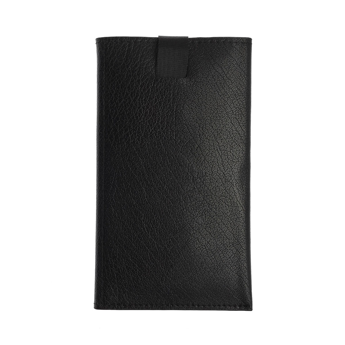 Чехол кошелек универсальный для смартфонов размером 4.7, экокожа, визитница, цвет черный.