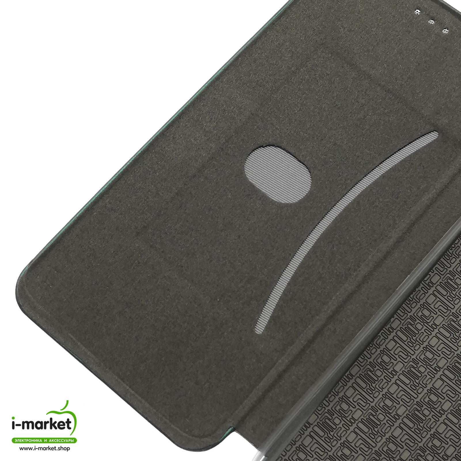 Чехол книжка STYLISH для XIAOMI Redmi Note 9, Redmi 10X 4G, экокожа, визитница, цвет темно зеленый.