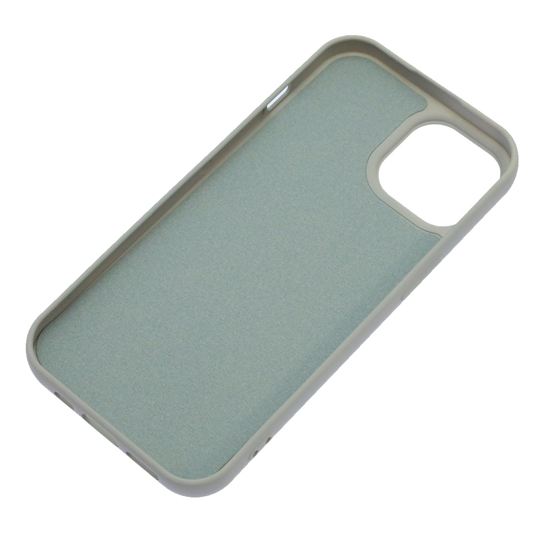 Чехол накладка Silicon Case для APPLE iPhone 15 (6.1"), силикон, бархат, цвет серый
