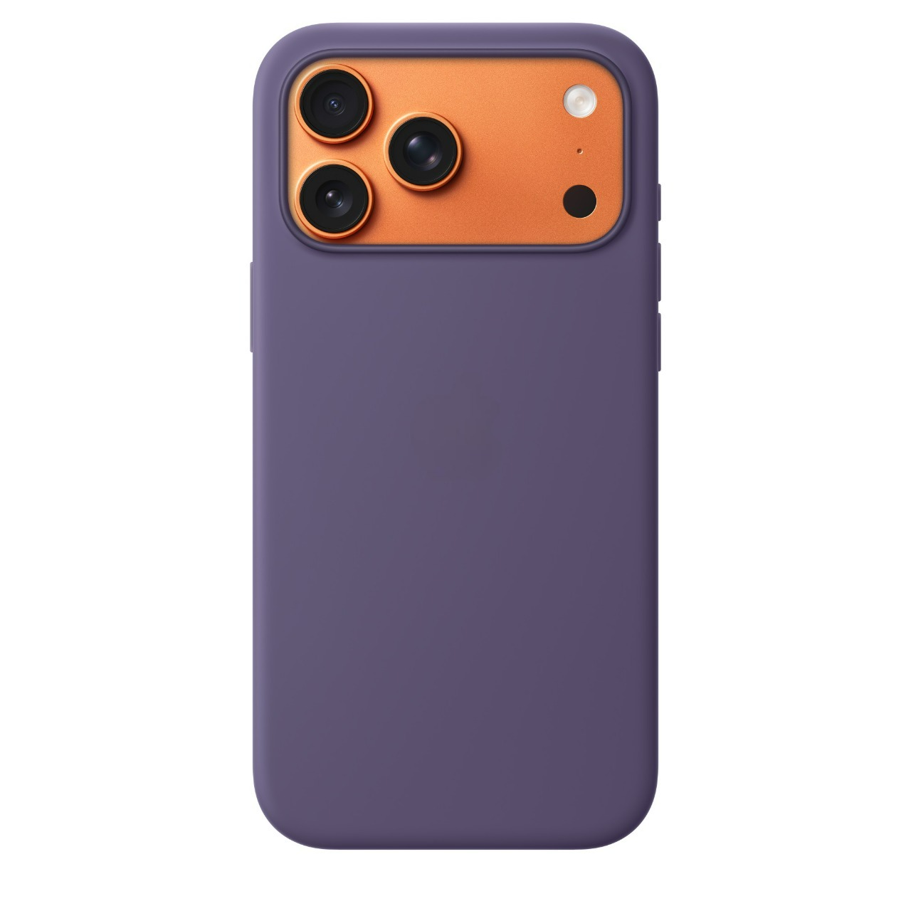 Чехол-накладка Silicone Case для Apple iPhone 17 Pro Max, L-ogo, бархатная подложка, цвет фиолетовый