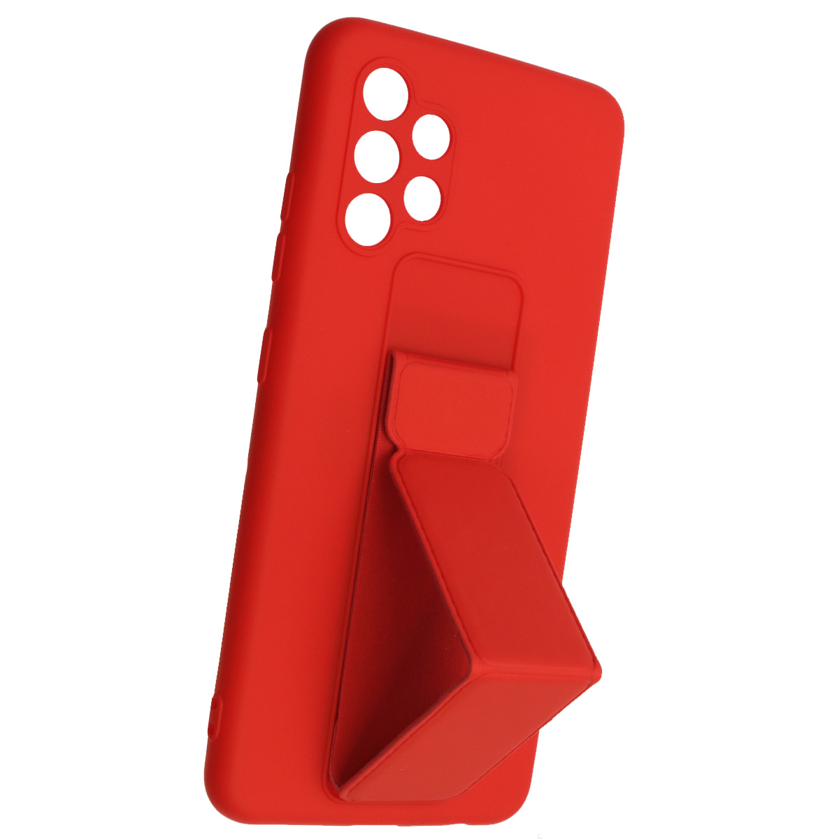 Чехол накладка L NANO для SAMSUNG Galaxy A32 (SM-A325), силикон, держатель, цвет красный
