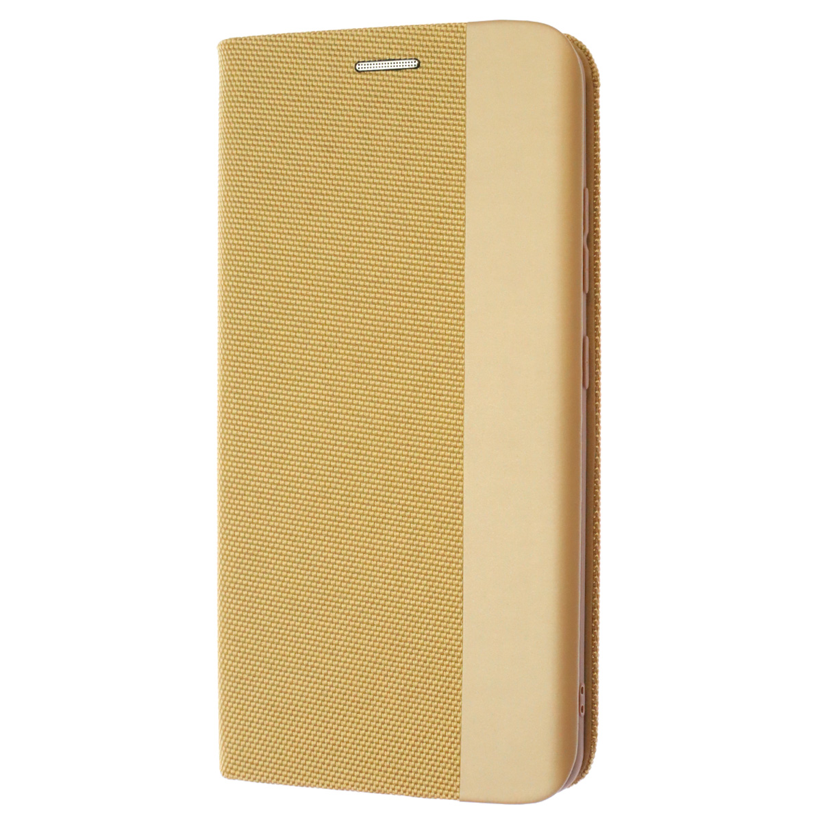 Чехол книжка MESH для SAMSUNG Galaxy A32 4G (SM-A325F), текстиль, силикон, бархат, визитница, цвет золотистый