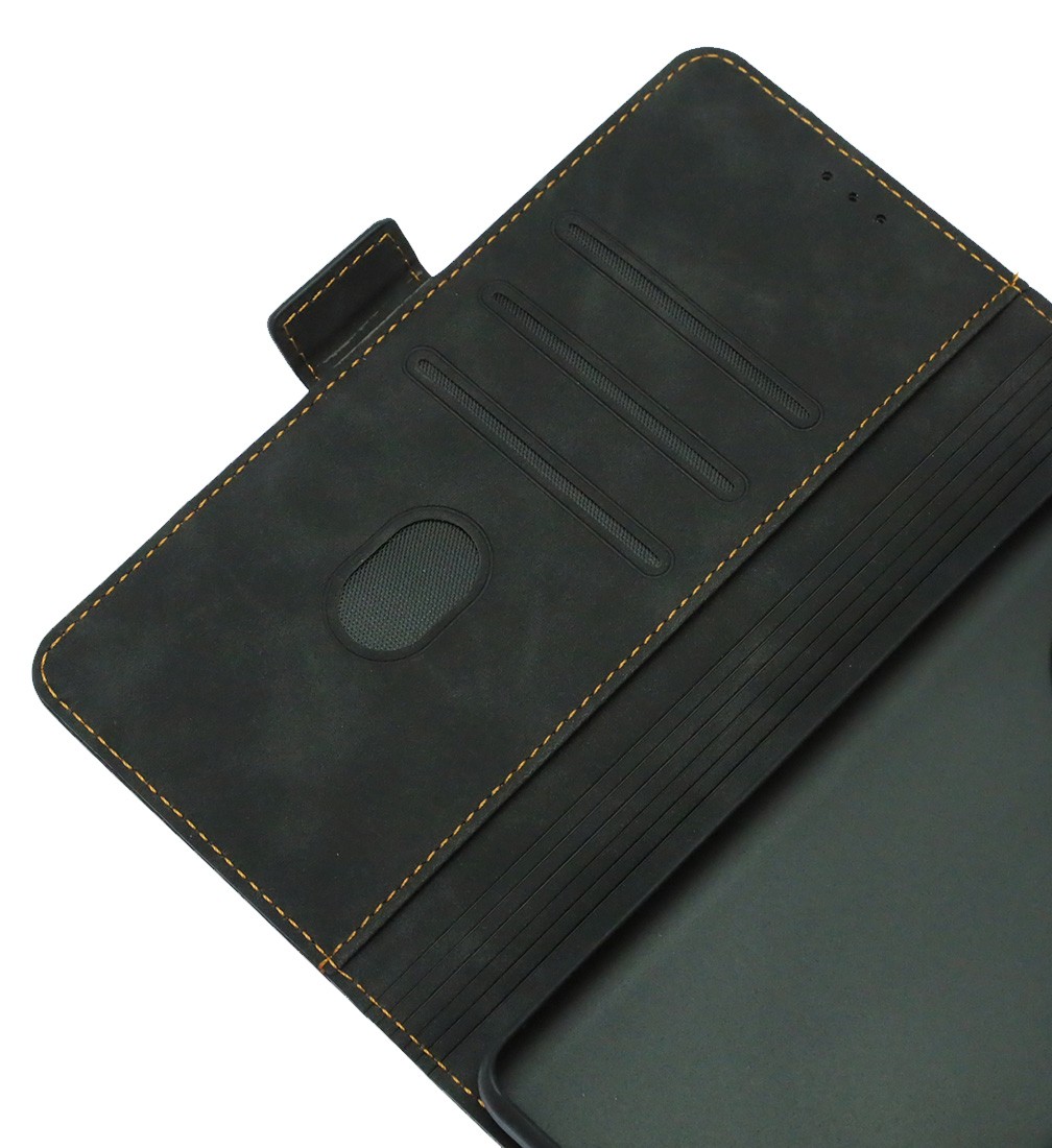 Чехол книжка NICE для XIAOMI Redmi 14C, POCO C75, защита камеры, экокожа, силикон, цвет черный